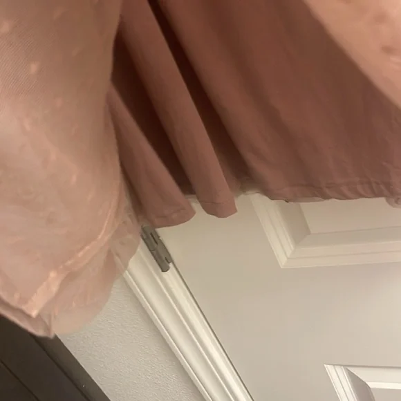 Garnet Hill dusty rose knees length skirt - Picture 3 of 4